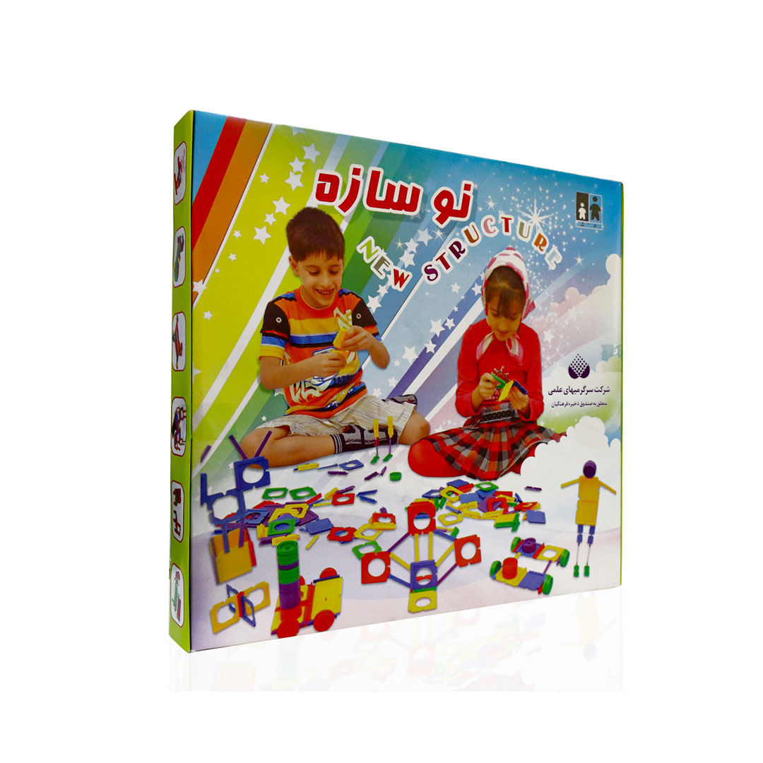 بازی فکری آموزشی نوسازه-بازی فکری نوسازه دارای 84 قطعه است اهداف آموزشی بازی فکری نوسازه آموزشی: شناخت رنگ ها و شکل ها پرورش خلاقیت ایجاد انگیزه جهت فعالیت های عملی و مدل سازی تقویت هماهنگی چشم و دست پرورش مهارت انگشتان